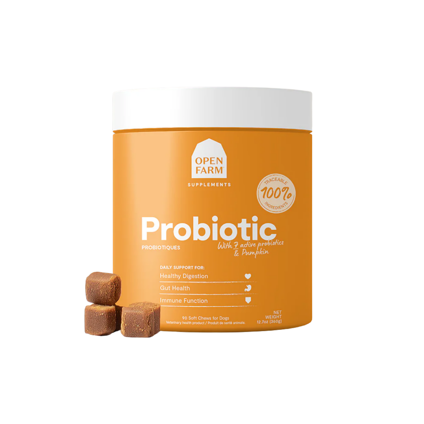 Open Farm Probiotic Food Supplement Chews for Dogs
