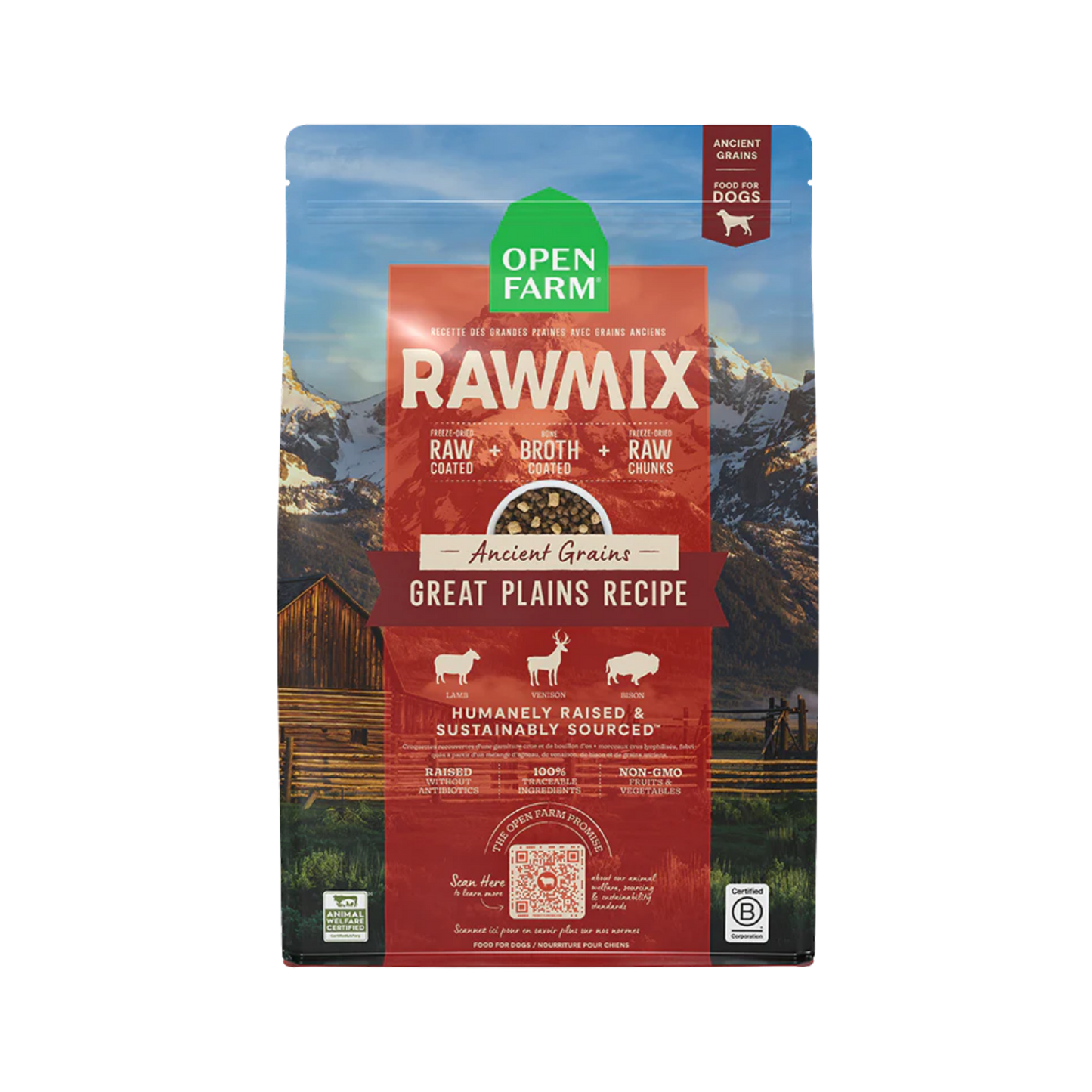 Open Farm RawMix Great Plains Ancient Grains Dry Dog Food