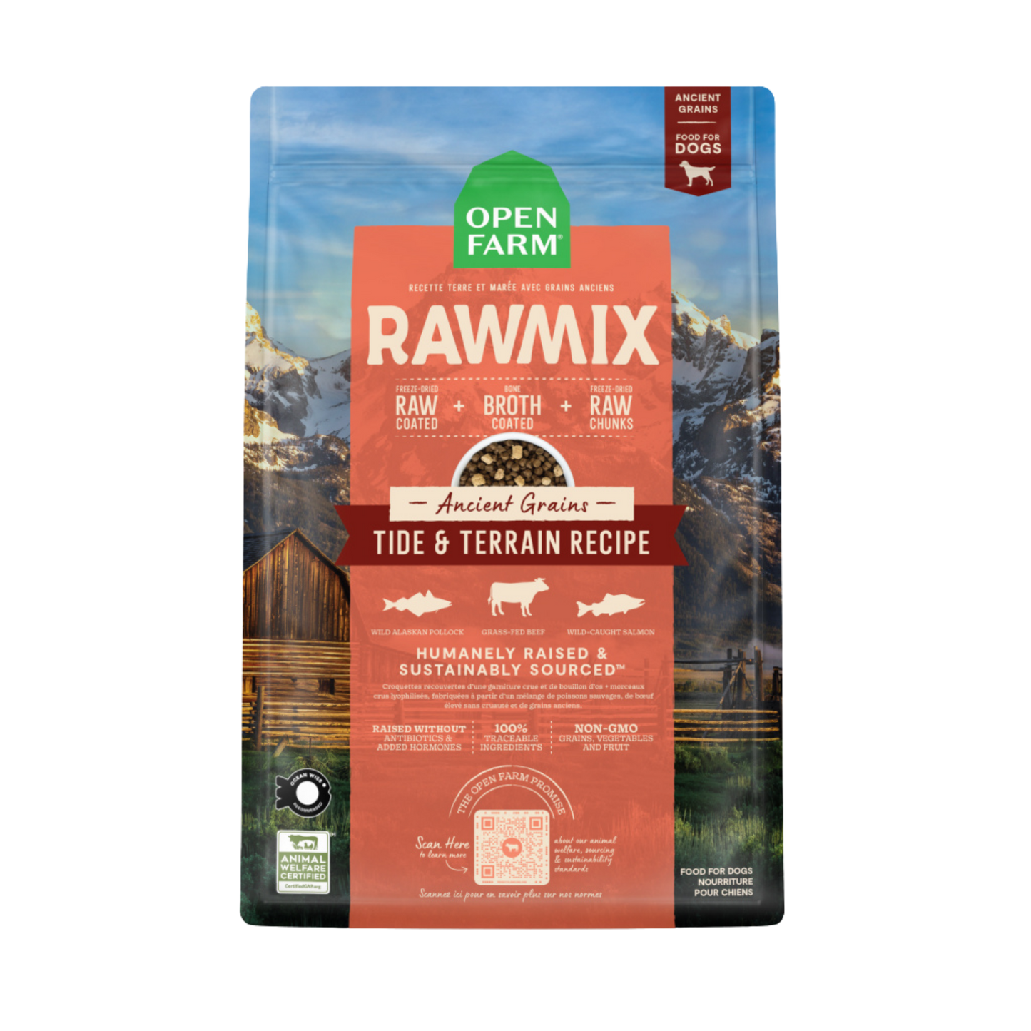 Open Farm RawMix Tide & Terrain Ancient Grains Dog Kibble