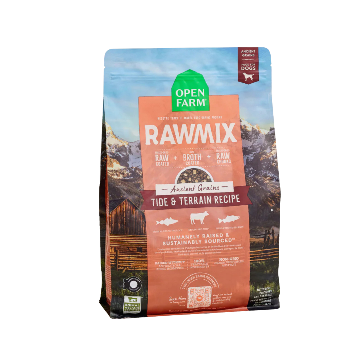 Open Farm RawMix Tide & Terrain Ancient Grains Dog Kibble