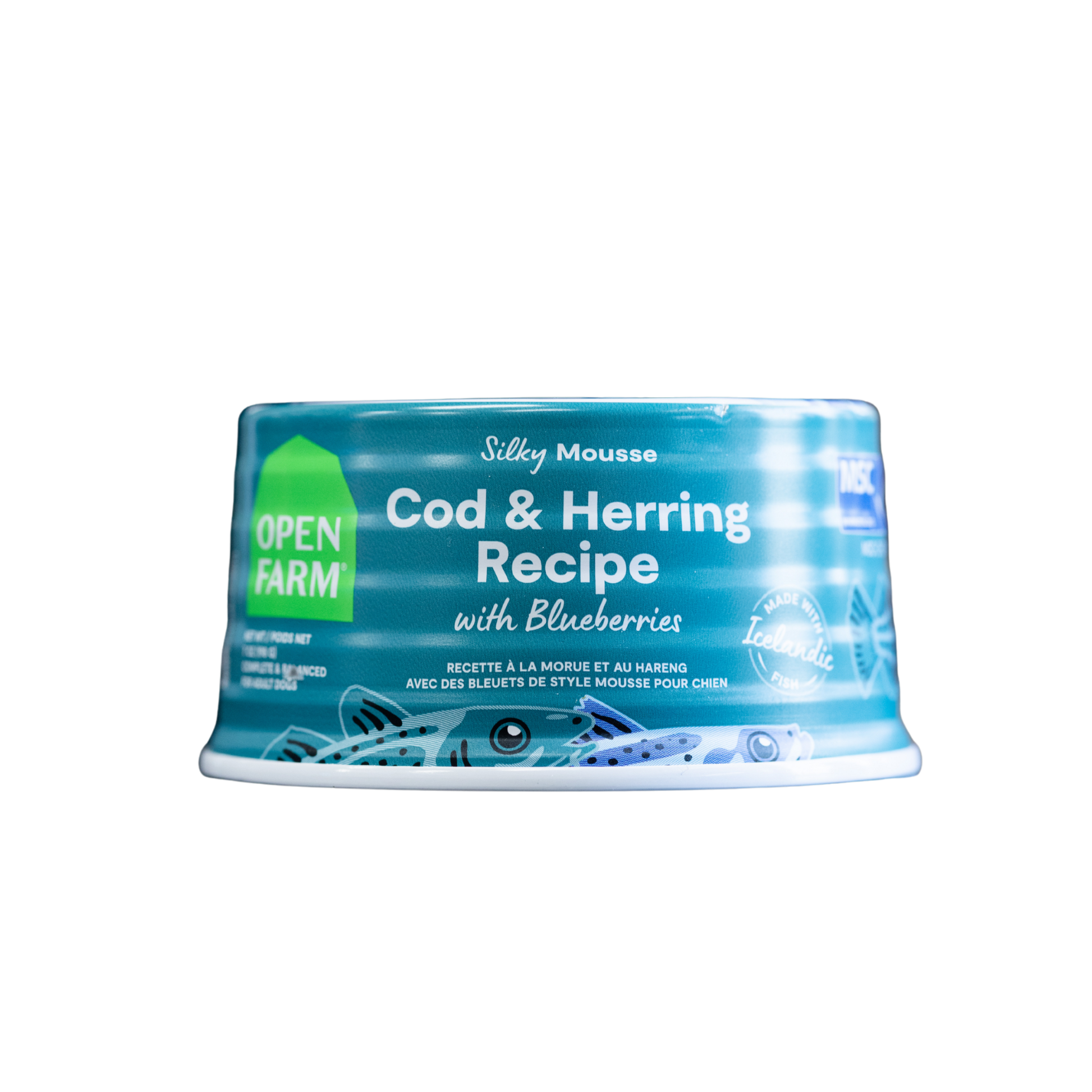 Open Farm Silky Mousse Cod & Herring Recipe with Blueberries – Pups ...