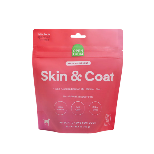 Open Farm Skin & Coat Food Supplement Chews for Dogs