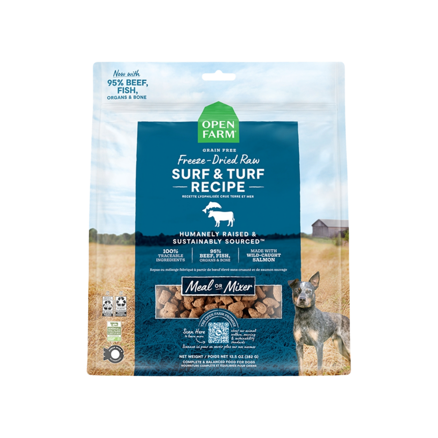 Open Farm Surf & Turf Freeze-Dried Raw Morsels for Dogs