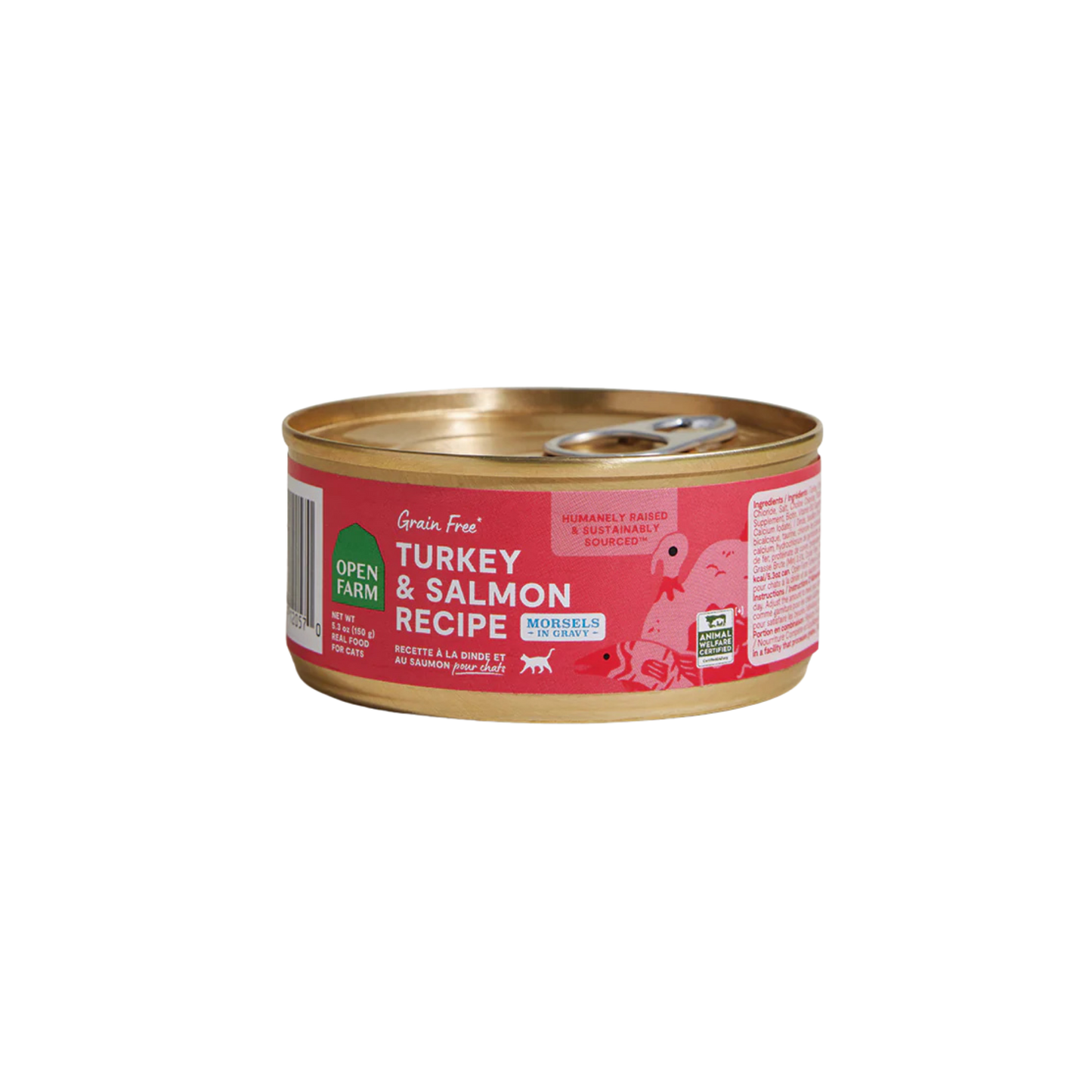 Open Farm Turkey & Salmon Morsels in Gravy for Cats