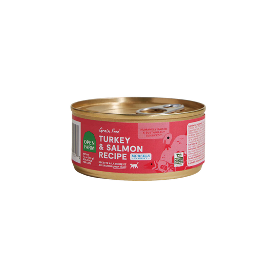 Open Farm Turkey & Salmon Morsels in Gravy for Cats
