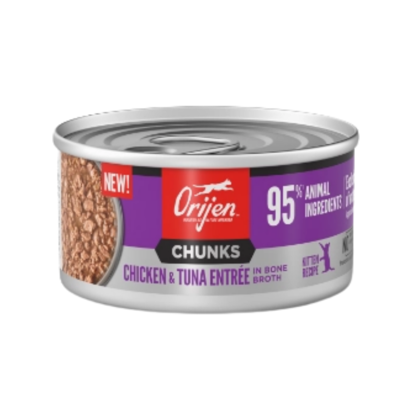 Orijen Chunks & Shreds, Chicken & Tuna Recipe for Kittens