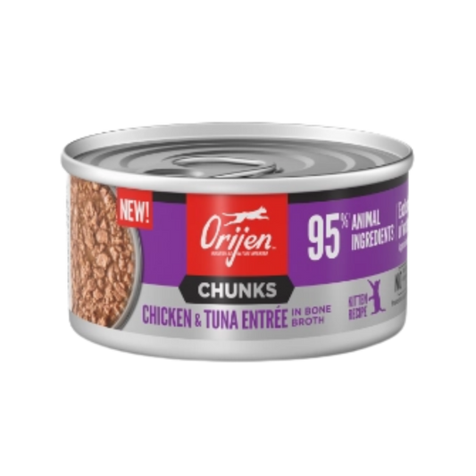 Orijen Chunks & Shreds, Chicken & Tuna Recipe for Kittens