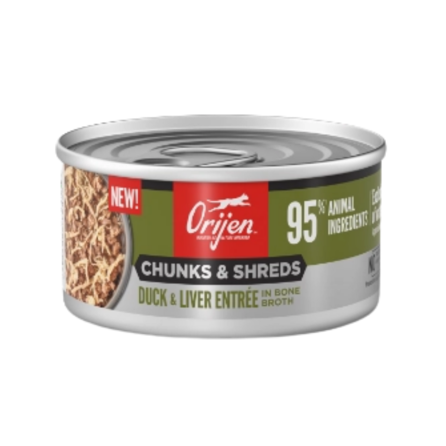Orijen Chunks & Shreds, Duck & Liver Entrée Wet Cat Food