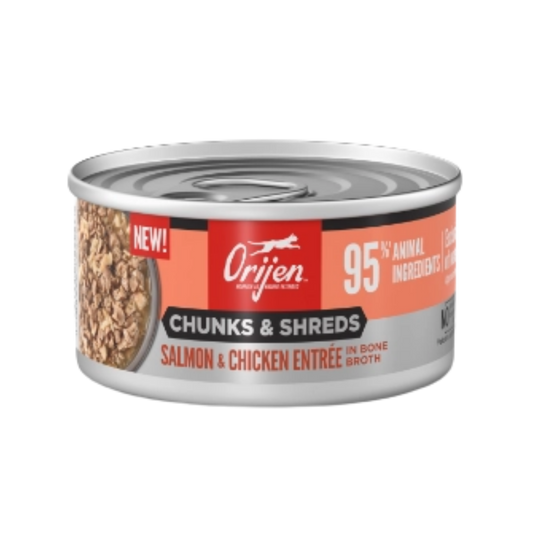 Orijen Chunks & Shreds, Salmon & Chicken Entrée Wet Cat Food
