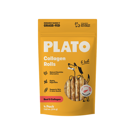 Plato 6" Collagen Rolls, 4pck