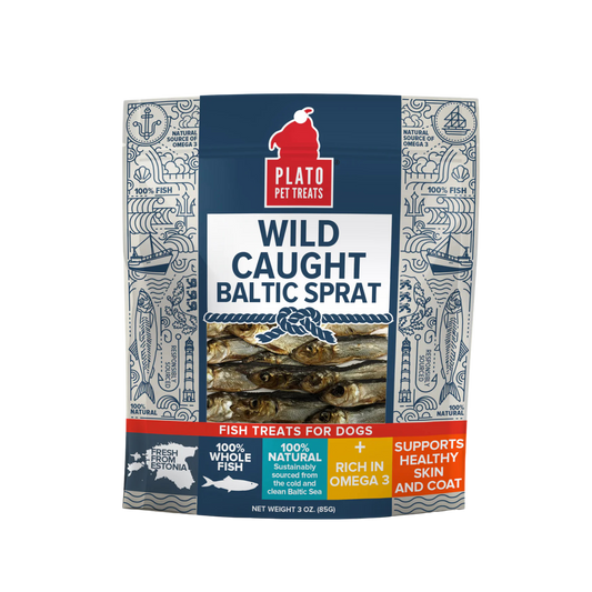 Plato Wild Caught Baltic Sprat Fish Dog Treats