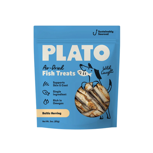 Plato Wild Caught Baltic Herring Dog Treats, 3oz