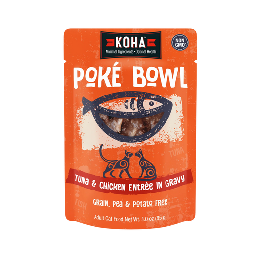Koha Poké Bowl Tuna & Chicken Entrée in Gravy for Cats, 3oz