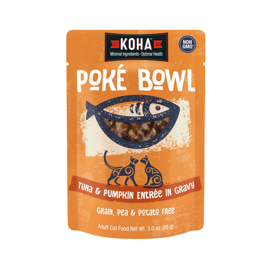Koha Poké Bowl Tuna & Pumpkin Entrée in Gravy for Cats, 3oz