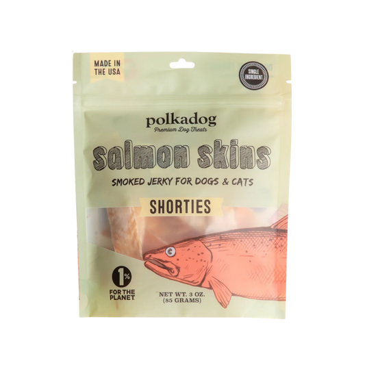 Polkadog Salmon Skins Shorties, 3oz