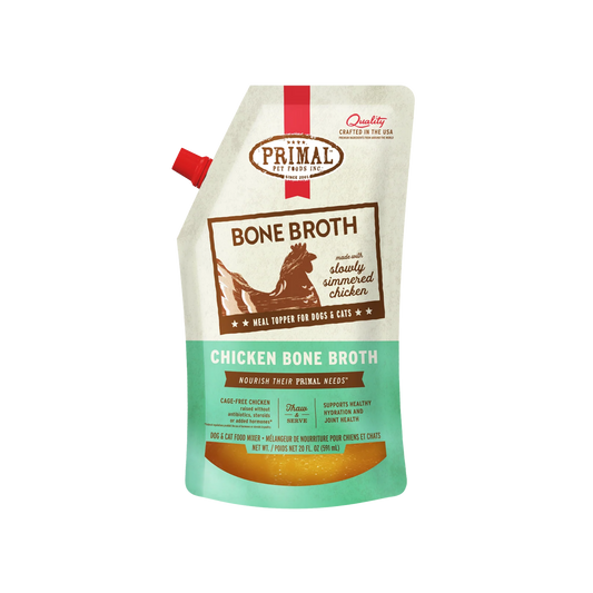 Primal Chicken Recipe Frozen Bone Broth for Dogs & Cats