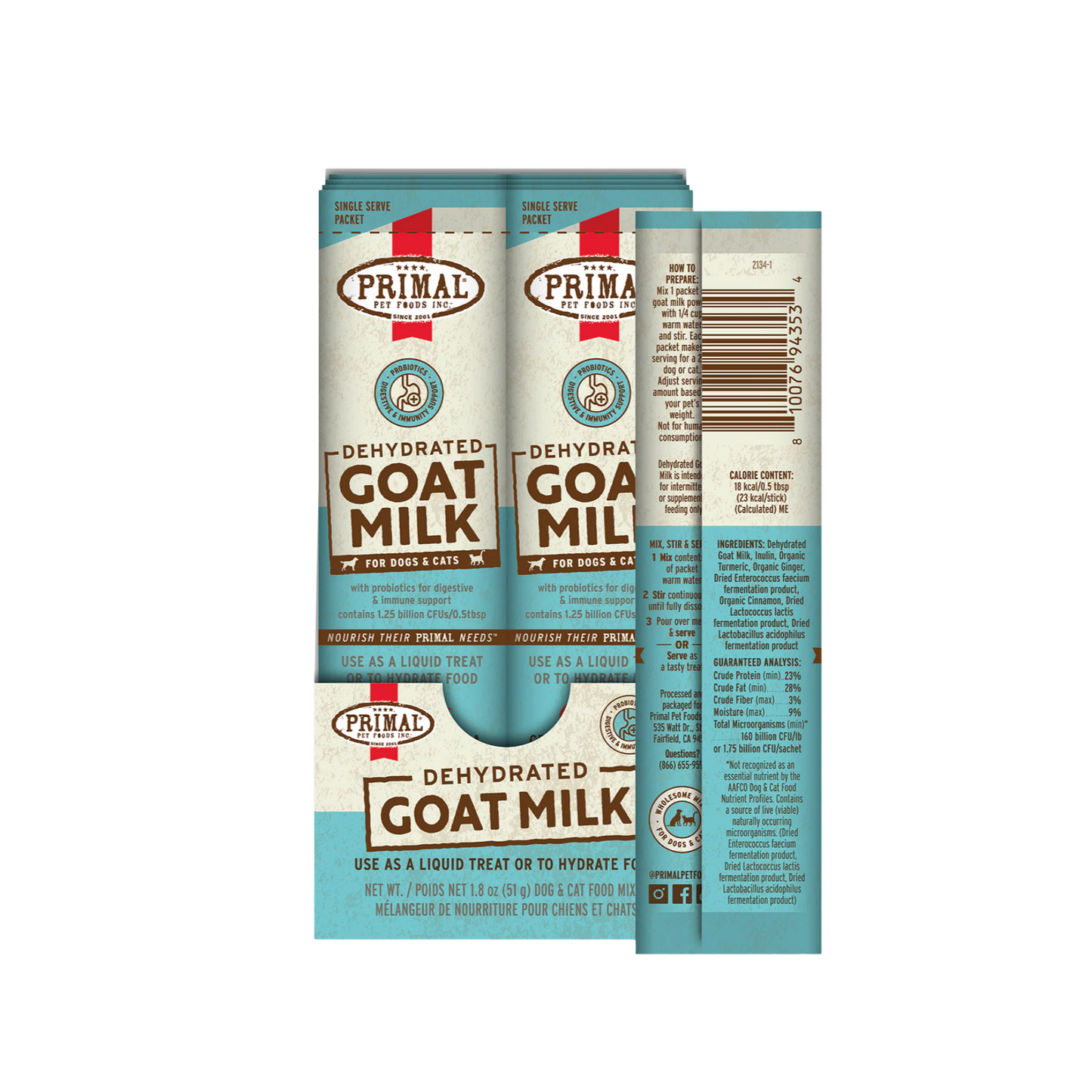Primal Dehydrated Goat Milk for Dogs and Cats