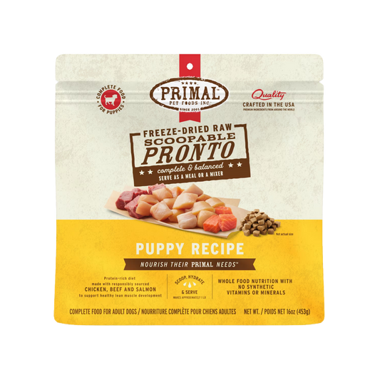 Primal Freeze-Dried Raw Scoopable Pronto Puppy Recipe Dog Food