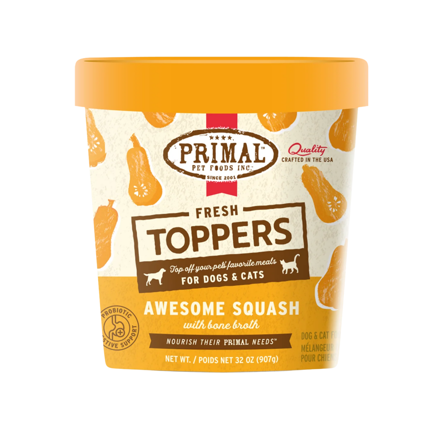 Primal Fresh Toppers for Dog & Cat Food Awesome Squash Recipe
