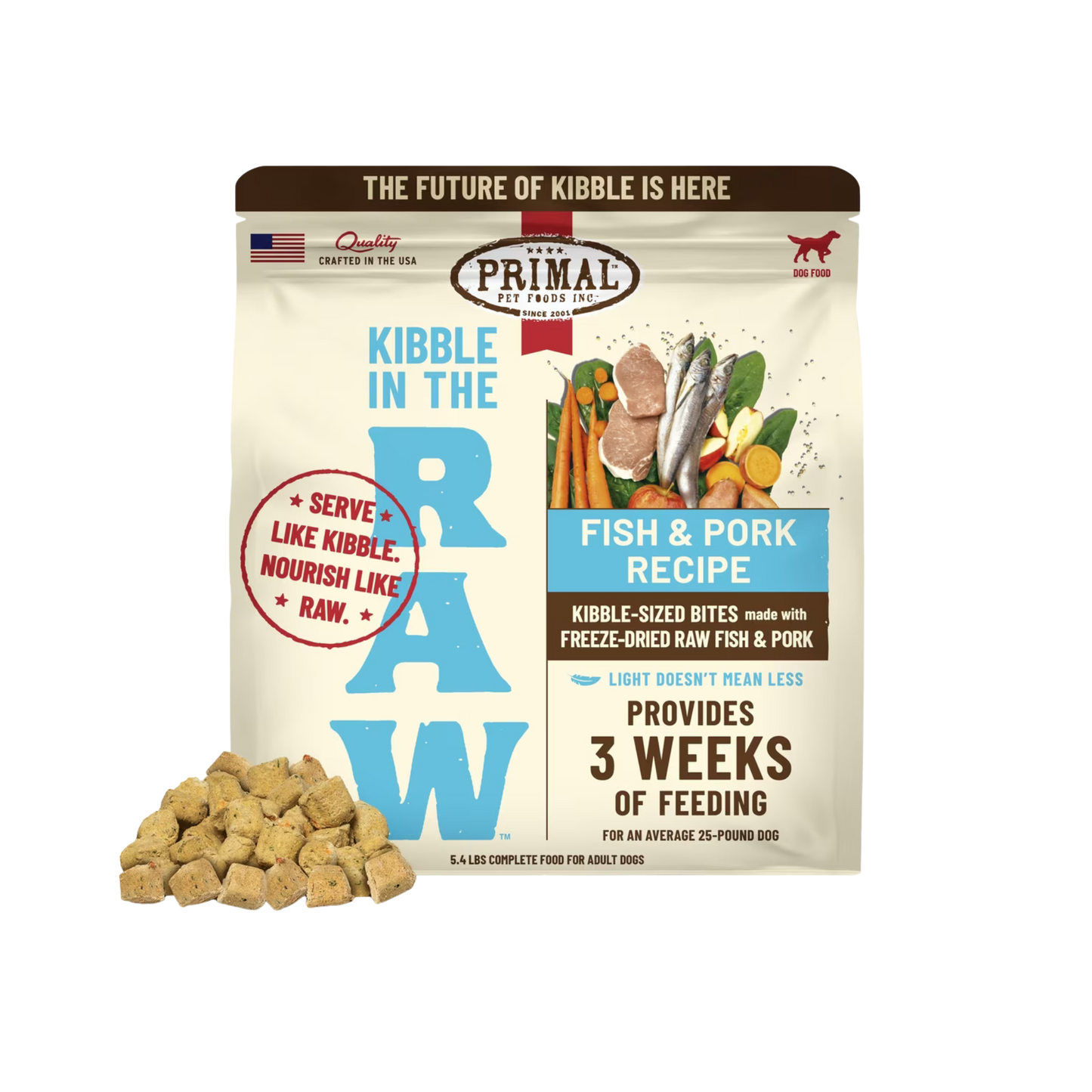 Primal Kibble in the Raw Dog Food