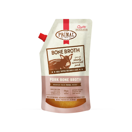 Primal Pork Recipe Frozen Bone Broth for Dogs & Cats