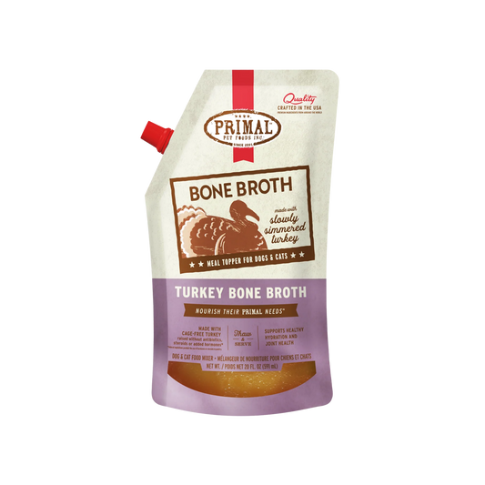 Primal Turkey Recipe Frozen Bone Broth for Dogs & Cats