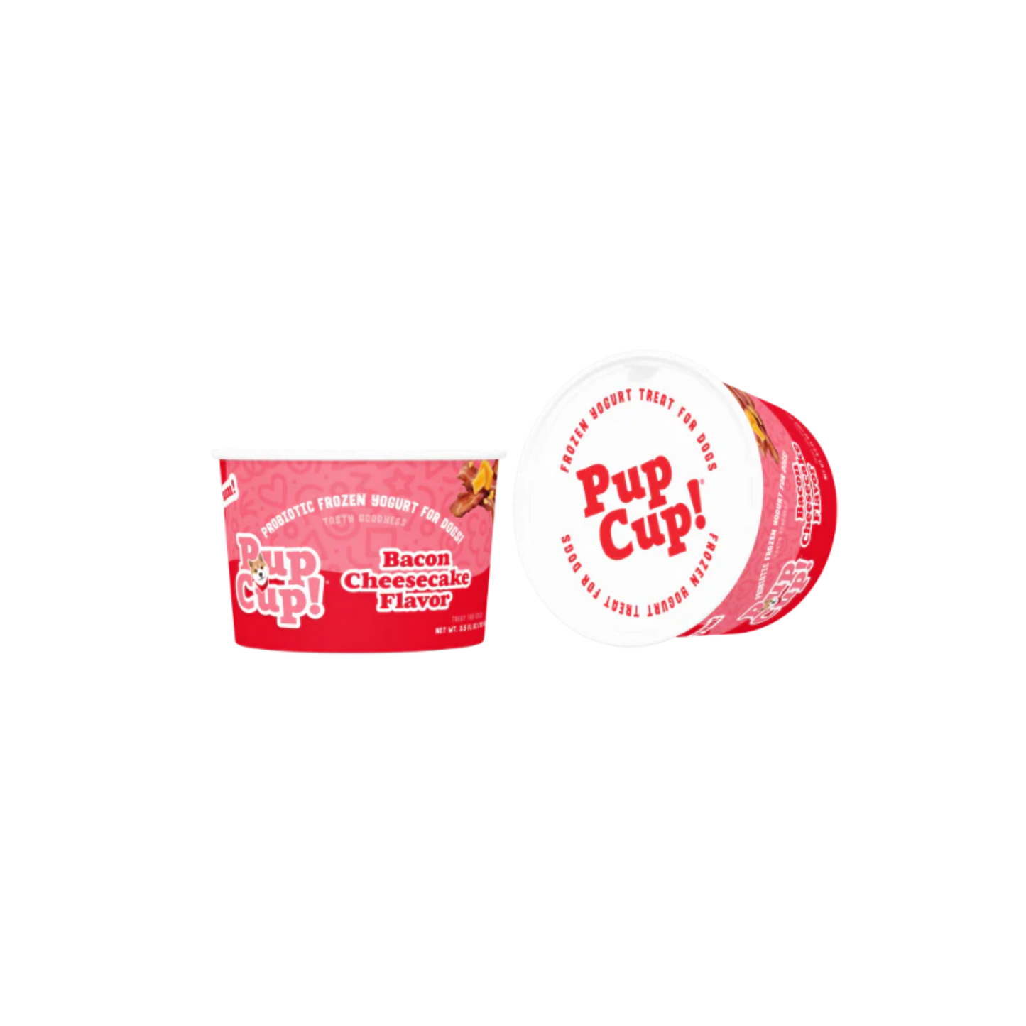 Pup Cup Bacon Cheesecake Probiotic Frozen Yogurt for Dogs
