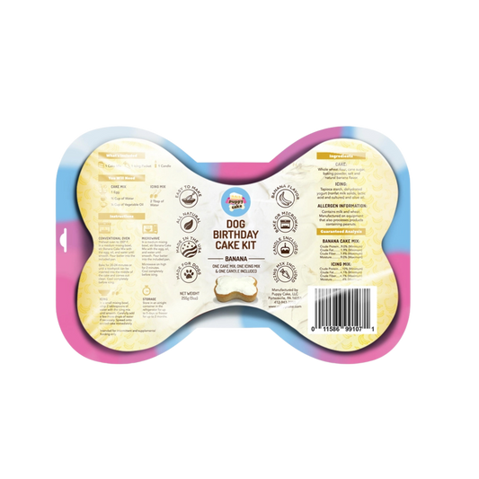 Puppy Cake Banana Dog Birthday Kit