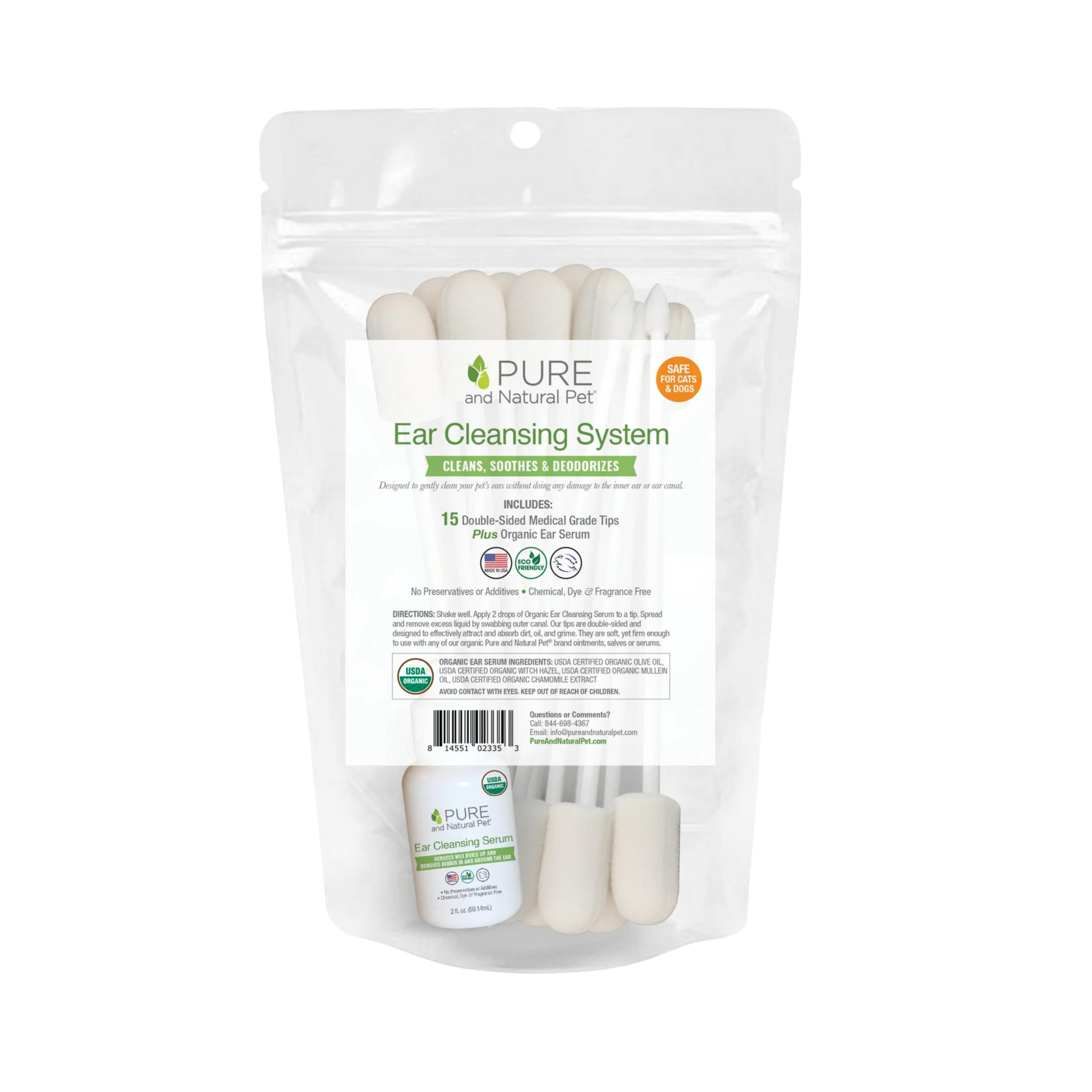 Pure and Natural Pet Ear Cleansing System - Pups & Cubs Premium Pet Food