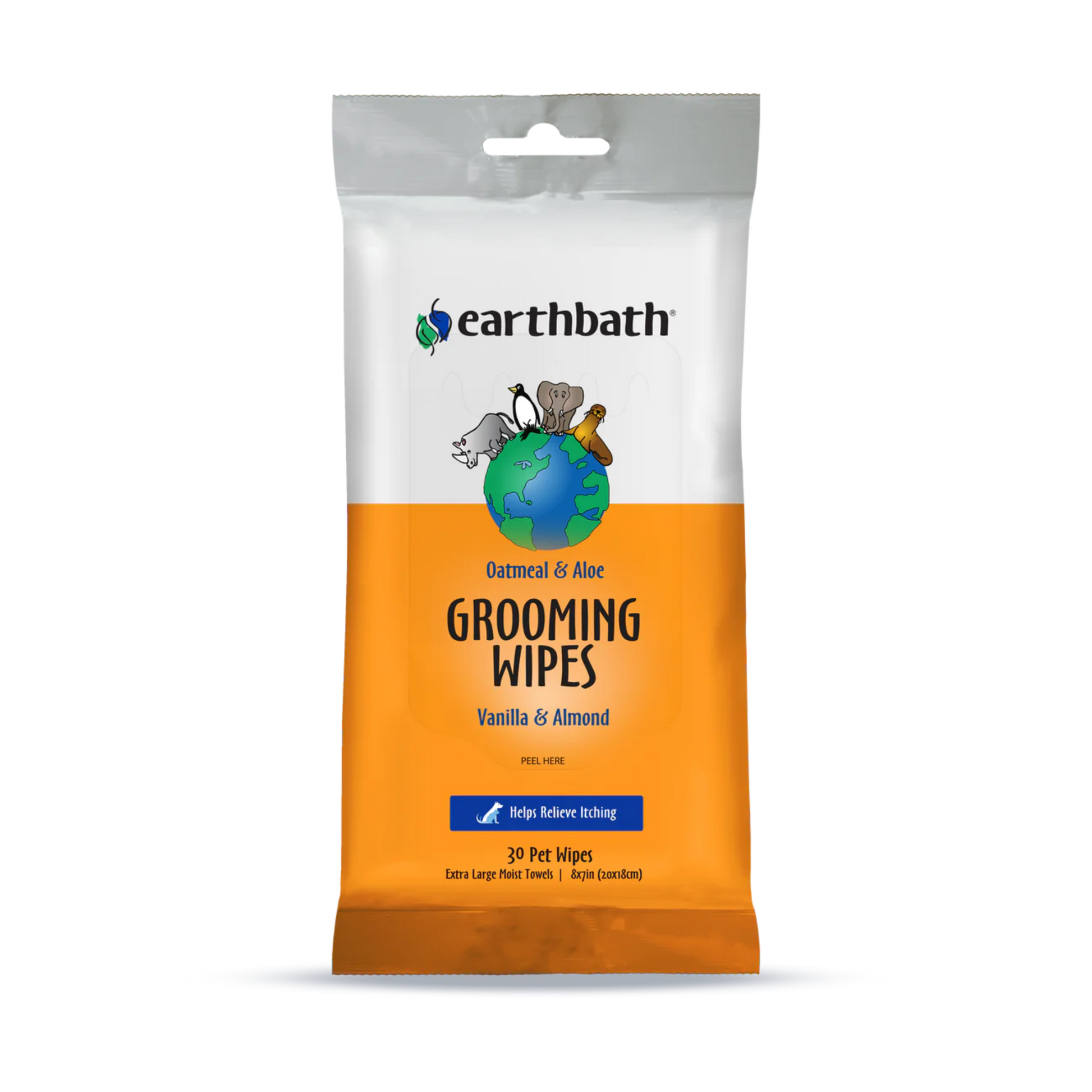 Earthbath Grooming Wipes - Oatmeal & Aloe: Vanilla & Almond - Pups & Cubs Premium Pet Food