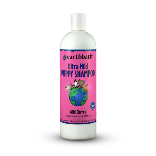 Earthbath Ultra-Mild Puppy Shampoo: Wild Cherry - Pups & Cubs Premium Pet Food