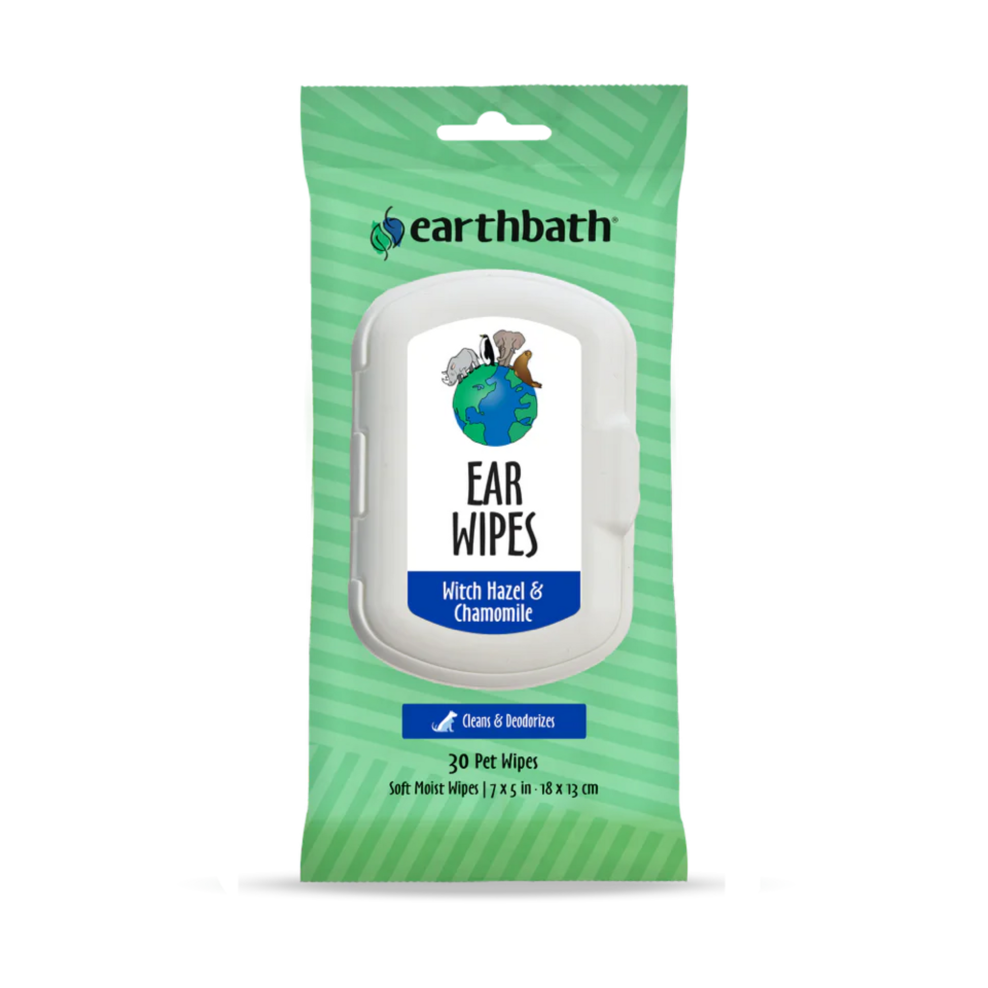 Earthbath Ear Wipes: Witch Hazel & Chamomile - Pups & Cubs Premium Pet Food