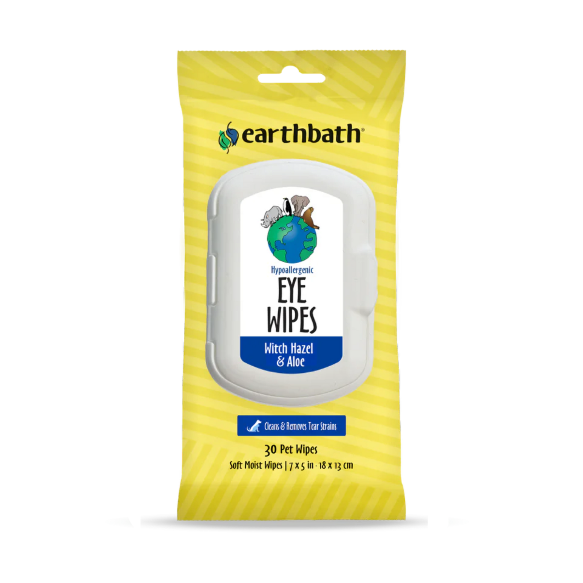 Earthbath Hypoallergenic Eye Wipes: Witch Hazel & Aloe - Pups & Cubs Premium Pet Food