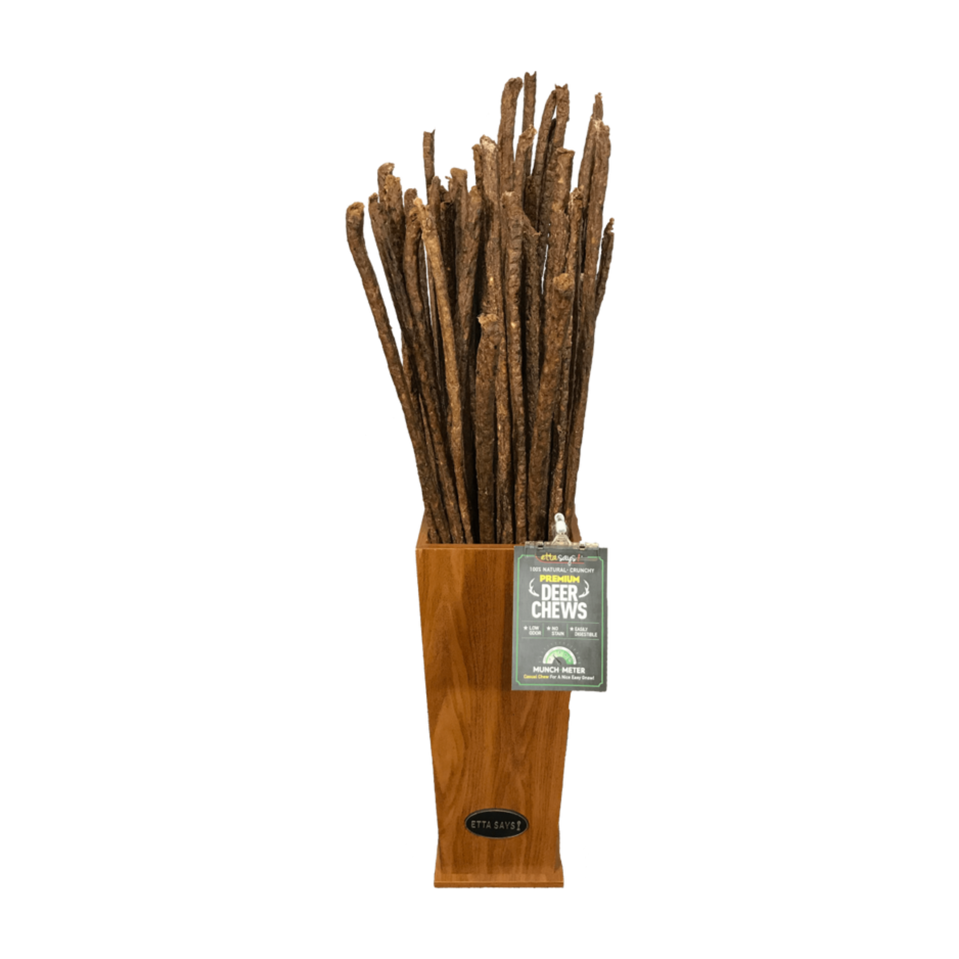 Etta Says 3ft Premium Deer Crunchy Chews - Pups & Cubs Premium Pet Food