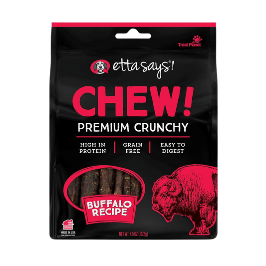 Etta Says Premium Crunchy Chews: Buffalo Recipe - Pups & Cubs Premium Pet Food