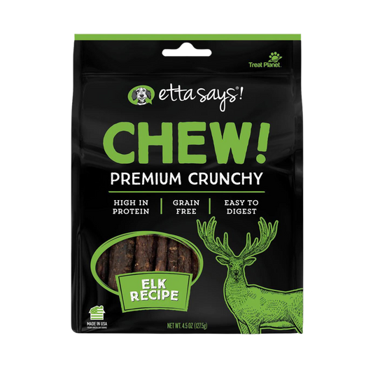 Etta Says Premium Chunky Chews : Elk Recipe - Pups & Cubs Premium Pet Food