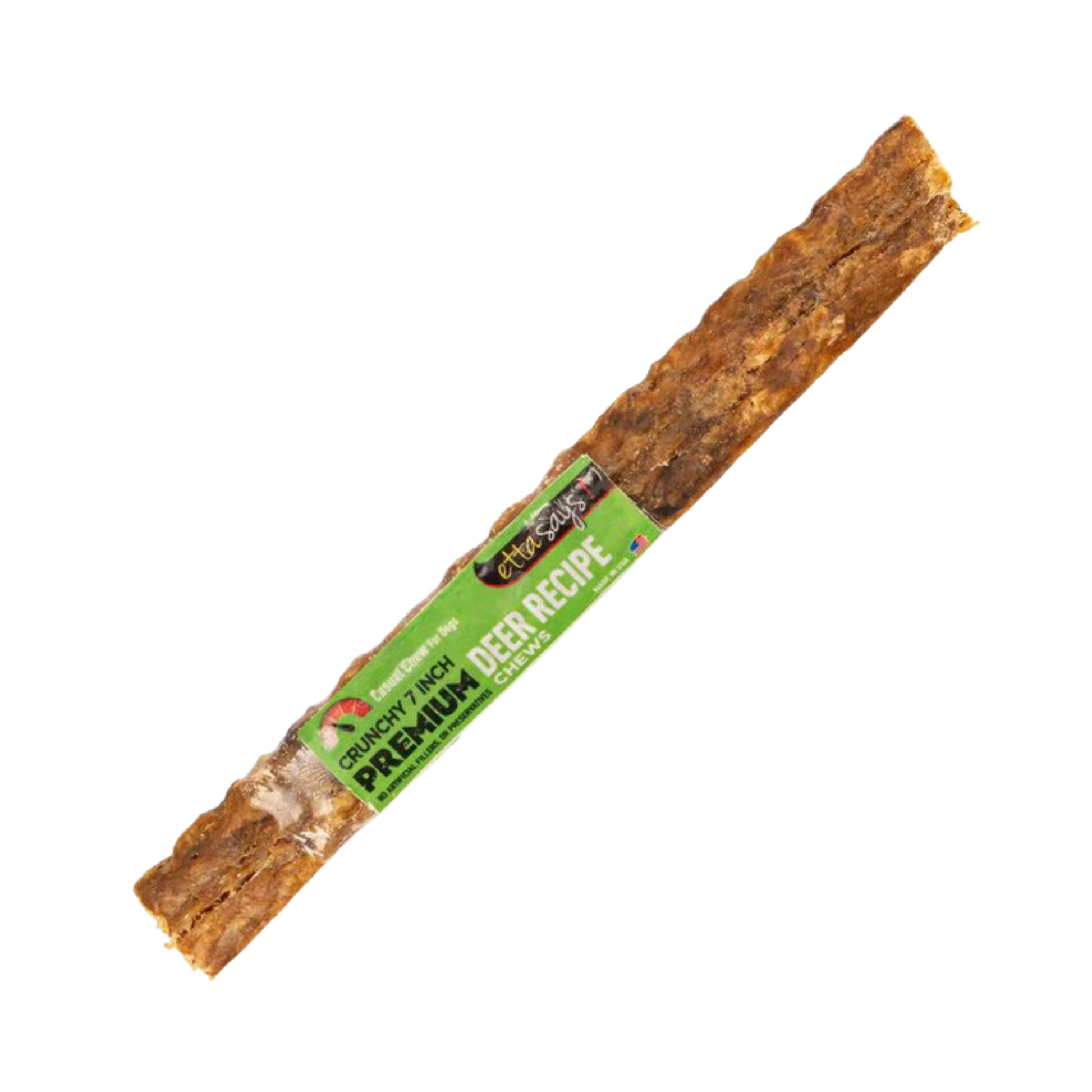 Etta Says Crunchy 7in. Premium Deer Chews - Pups & Cubs Premium Pet Food