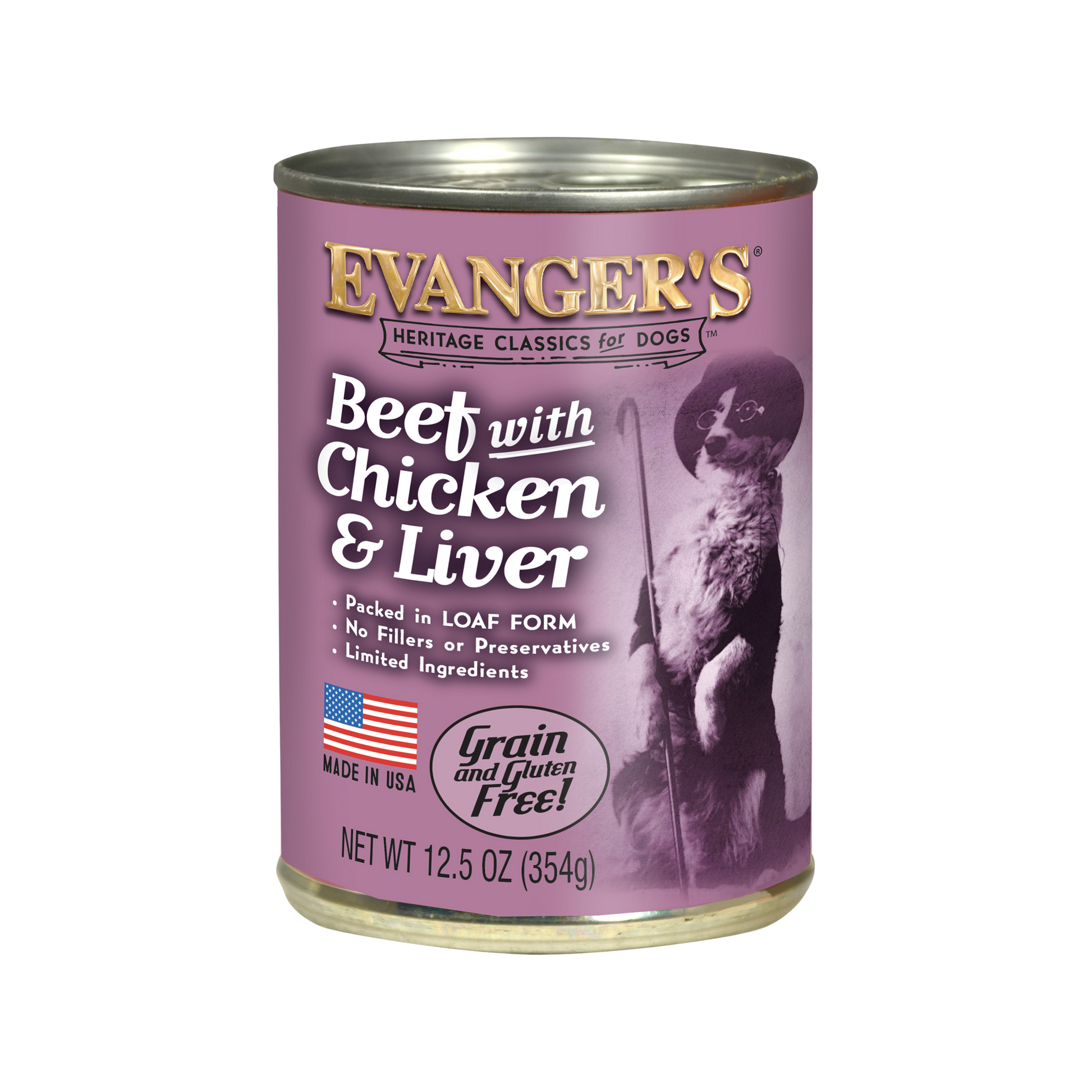 Evanger's Heritage Classic Beef with Chicken & Liver - Pups & Cubs Premium Pet Food