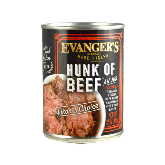 Evanger's Grain Free Hunk of Beef - Pups & Cubs Premium Pet Food