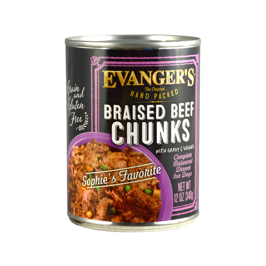 Evanger's Braised Beef Chunks with Gravy
