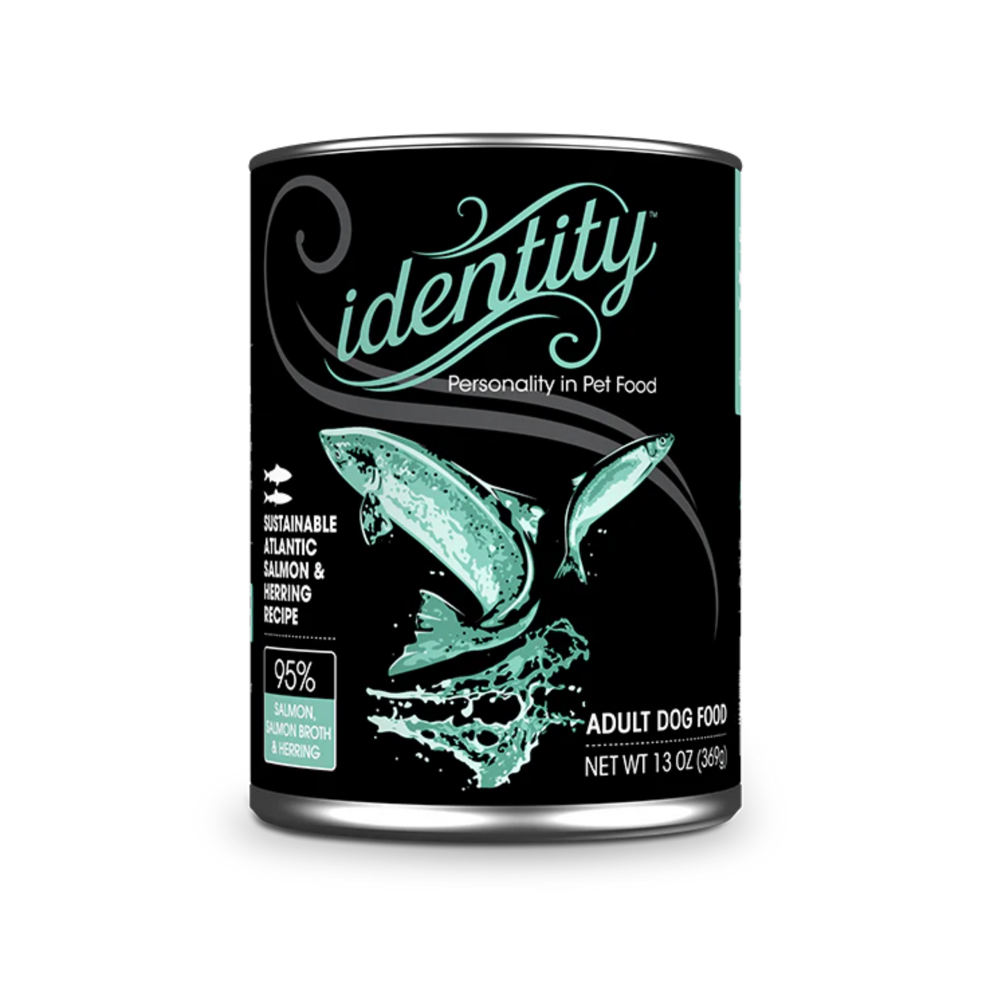 Identity Sustainable Atlantic Salmon, Salmon Broth & Herring Pâté Wet Dog Food