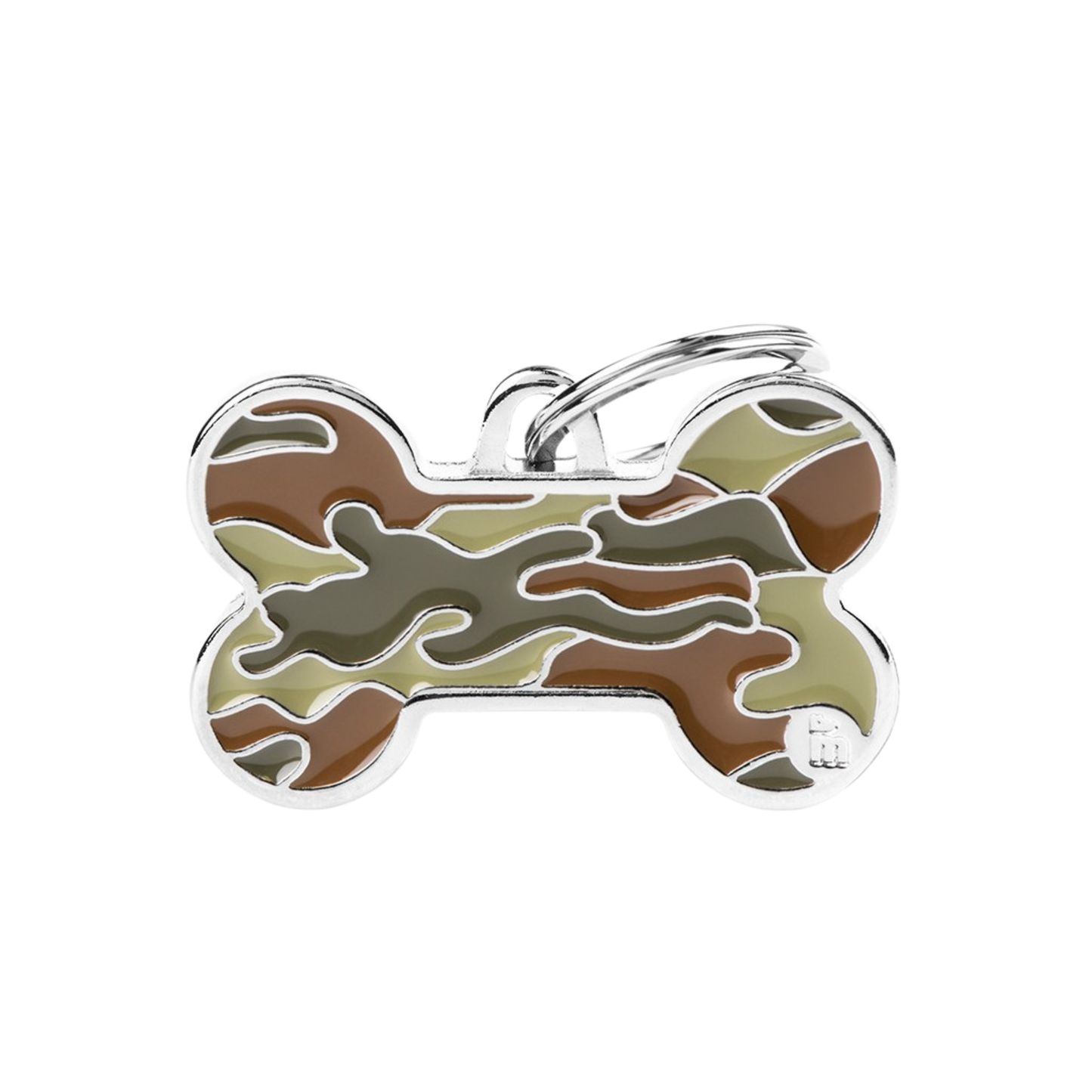 Myfamily Camouflage Bone ID Tag