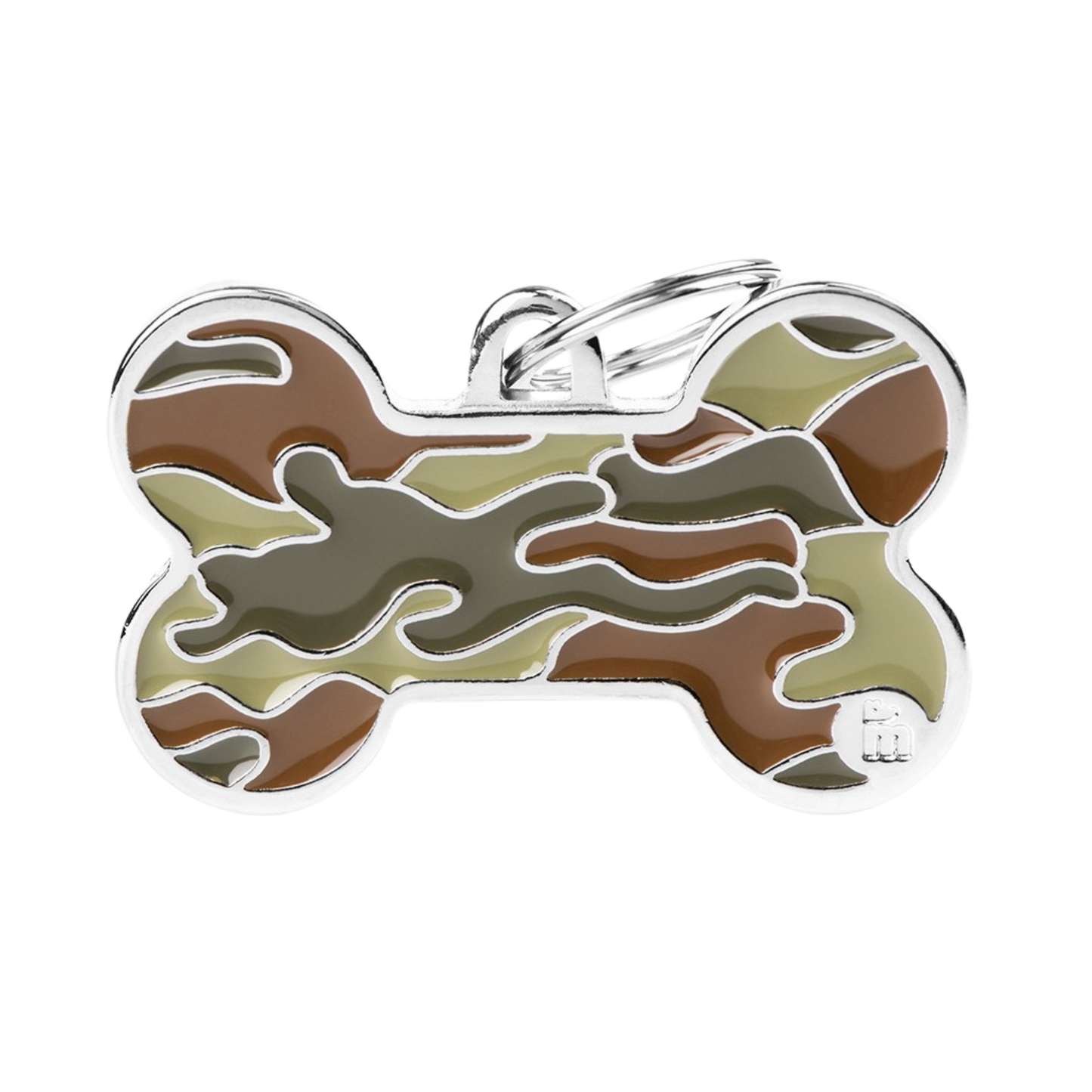 Myfamily Camouflage Bone ID Tag