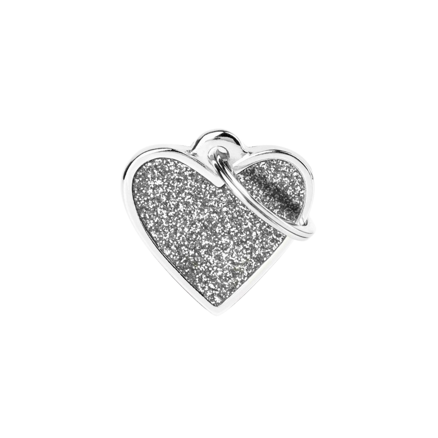 Myfamily Grey Glitter ID Tag
