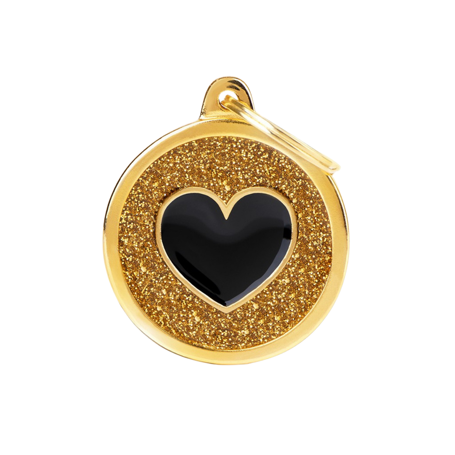 Myfamily Gold Glitter ID Tag