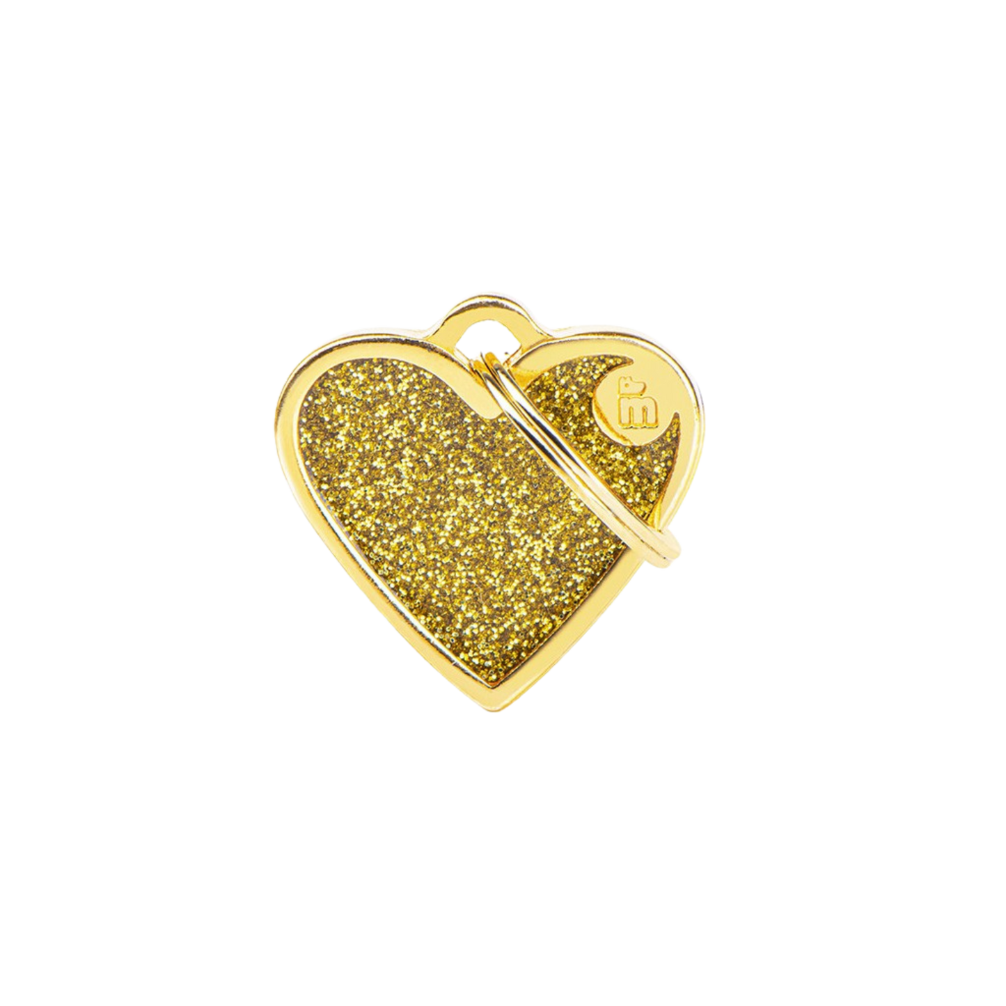 Myfamily Gold Glitter ID Tag
