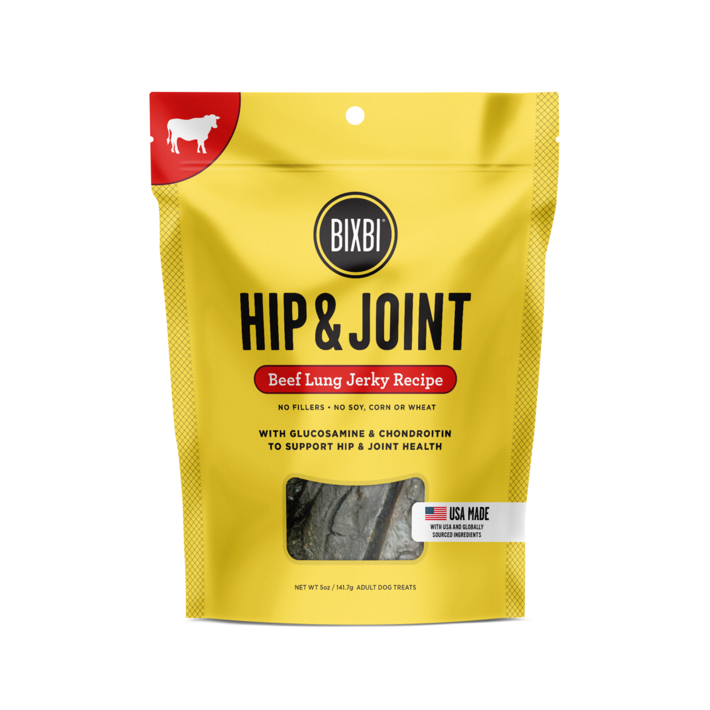BIXBI Hip & Joint Jerky Treats for Dogs - Pups & Cubs Premium Pet Food