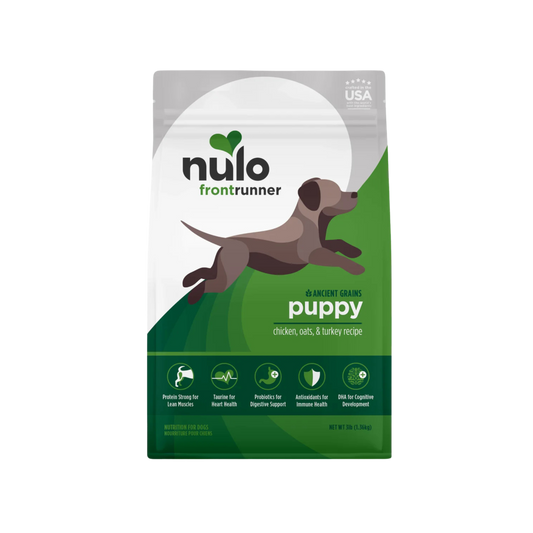 Nulo Frontrunner High-Protein Kibble For Puppies Chicken, Oats & Turkey Recipe