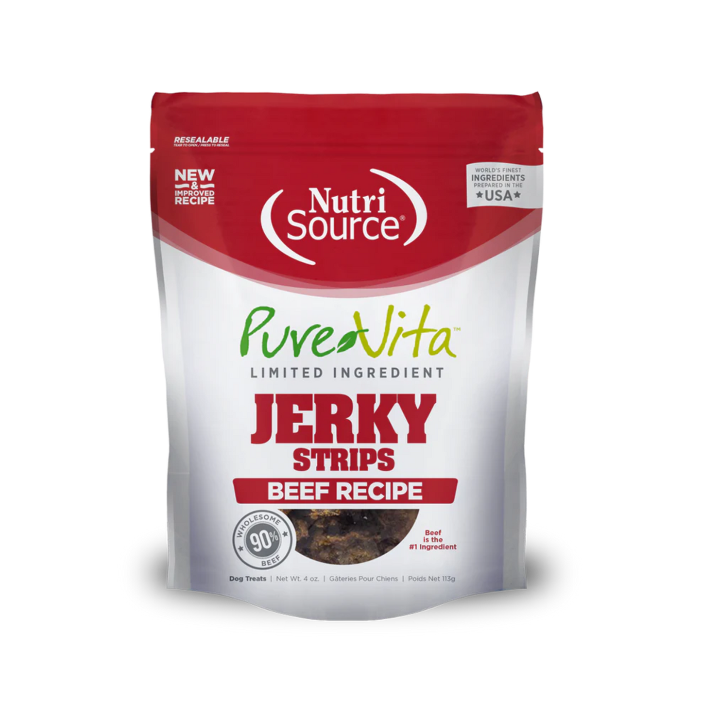 NutriSource PureVita Limited Ingredient Jerky Strips