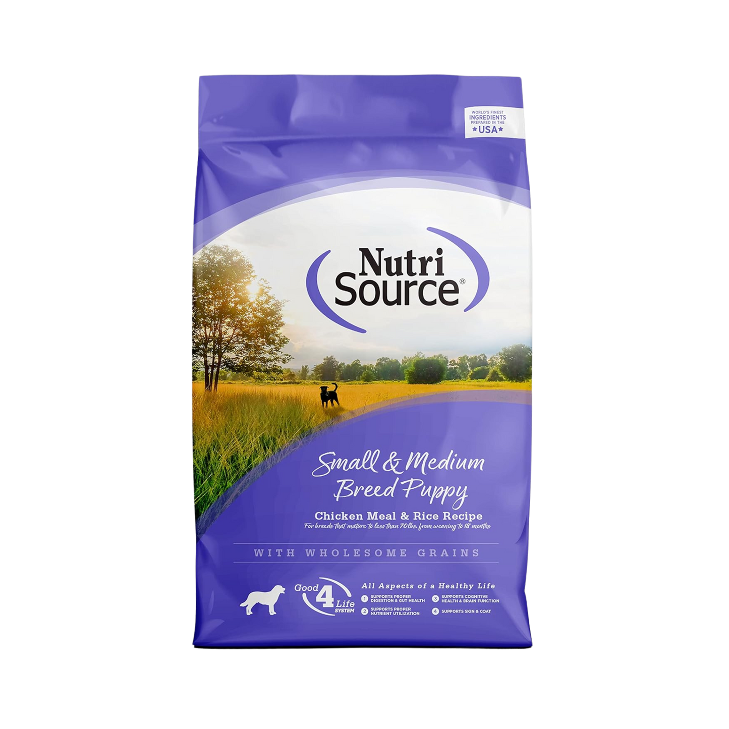 NutriSource Small & Medium Breed Puppy Chicken Meal & Rice Recipe Dry Dog Food